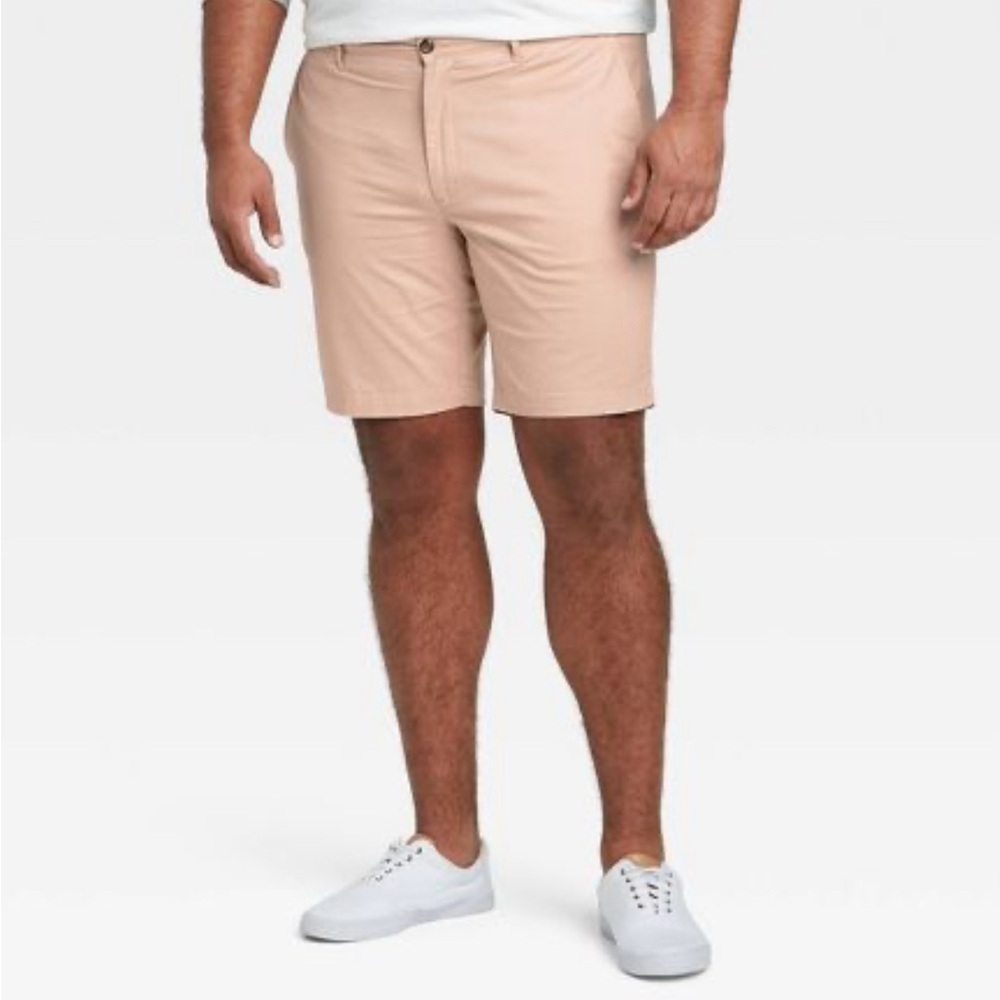 Men's Big & Tall 9" Linden Flat Front Shorts - Goodfellow & Co